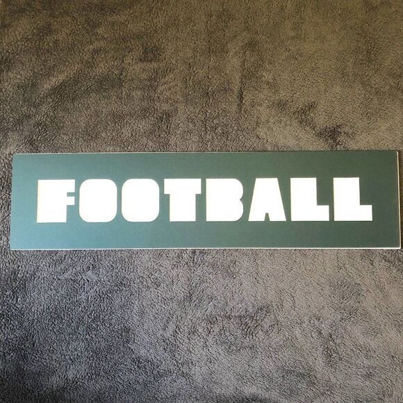 7x28‎ Hunter Green Football Photo Mat - Picture 5 of 15
